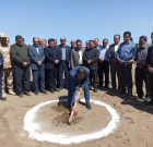 عملیات اجرایی کلنگ‌زنی دو واحد استخر طرح کمک به تکثیر طبیعی بچه ماهیان سفید در سایت صیادی بندر امیرآباد