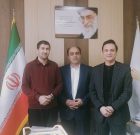 نشست مشترک رئیس اتاق اصناف شهرستان بهشهر با رئیس دانشگاه علمی کاربردی شرکت صنایع چوب و کاغذ مازندران