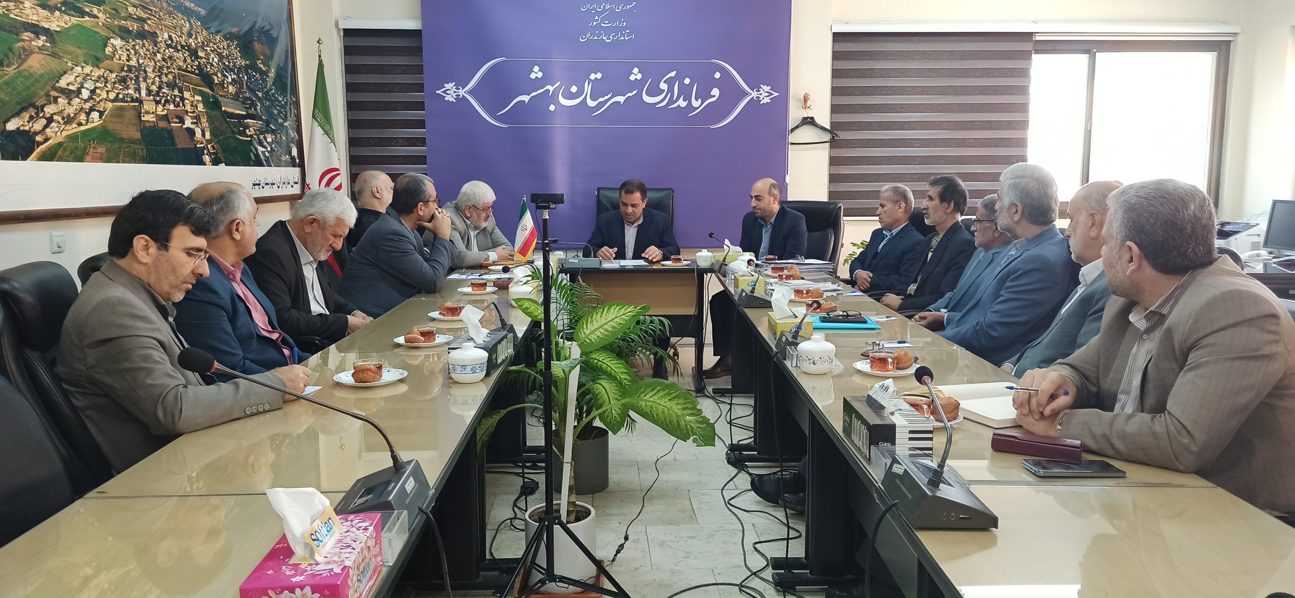 اولین نشست هیات اجرایی انتخابات مجلس شورای اسلامی و خبرگان رهبری شهرستان بهشهر