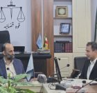 دیدارمهندس حامدی فرماندار بهشهر با دکتر یعقوبی رئیس دادگستری و دکتر فولادی دادستان بهشهر