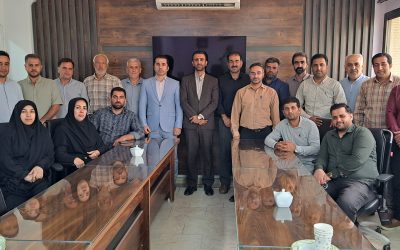 نشست صمیمی دهیاران بخش مرکزی شهرستان بهشهربا سید هادی موسوی بخشدار بمناسبت گرامیداشت هفته دولت